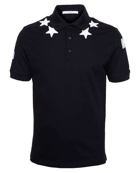 givenchy black star polo